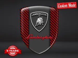 Lamborghini Adesivi Logo Personalizzati Robusti Multiuso Pregio